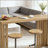 Elegant Wood Kitchen Table,Coffee Table,Rectangular Dining Table