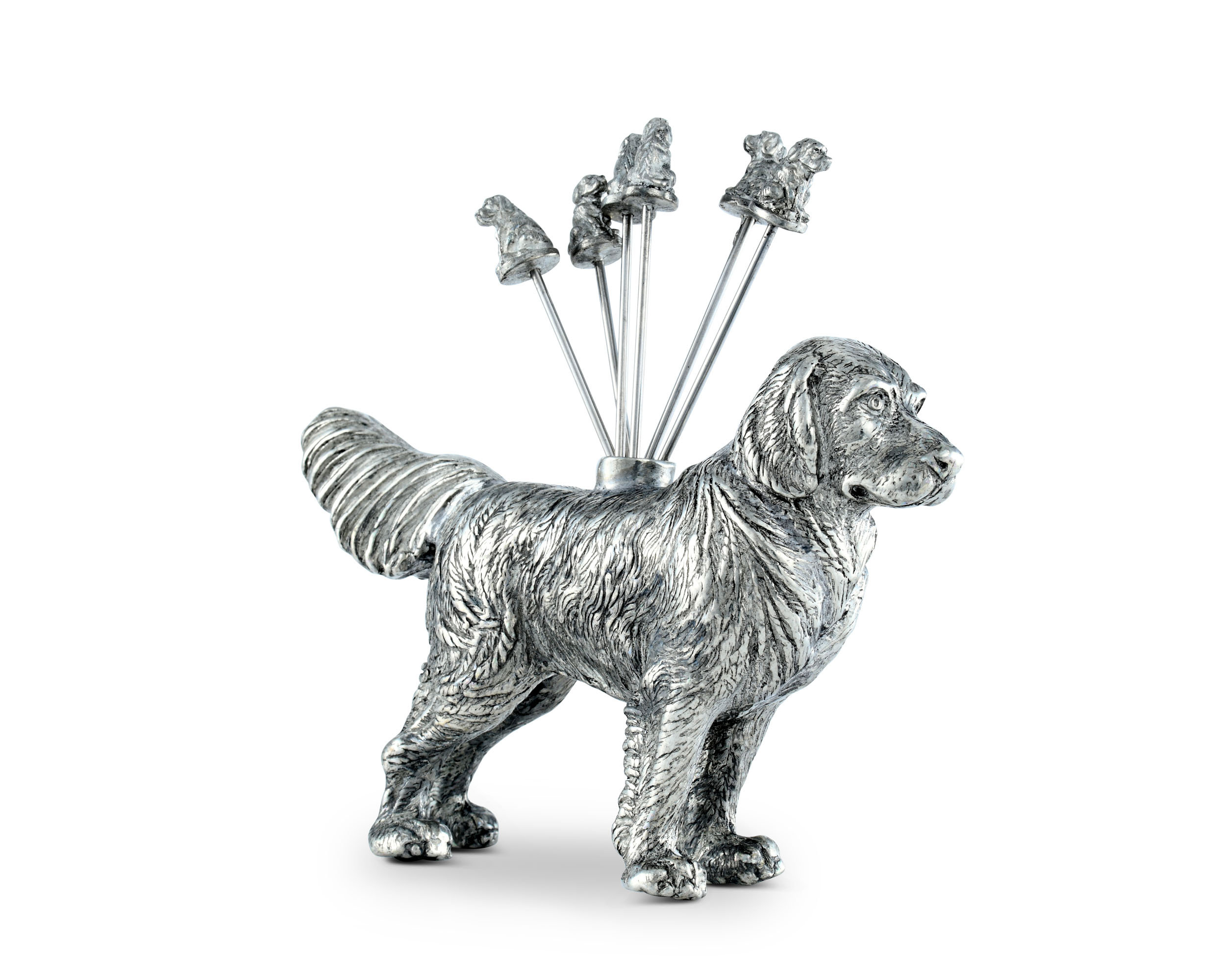 Vagabond House Morning Hunt Pewter Retriever Dog Cheese Marker | Perigold