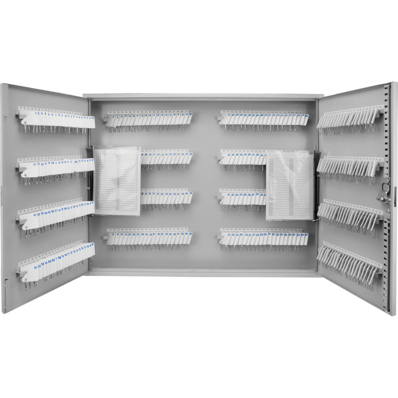 320 POSITION KEY GREY LOCK BOX WITH WHITE TAGS
