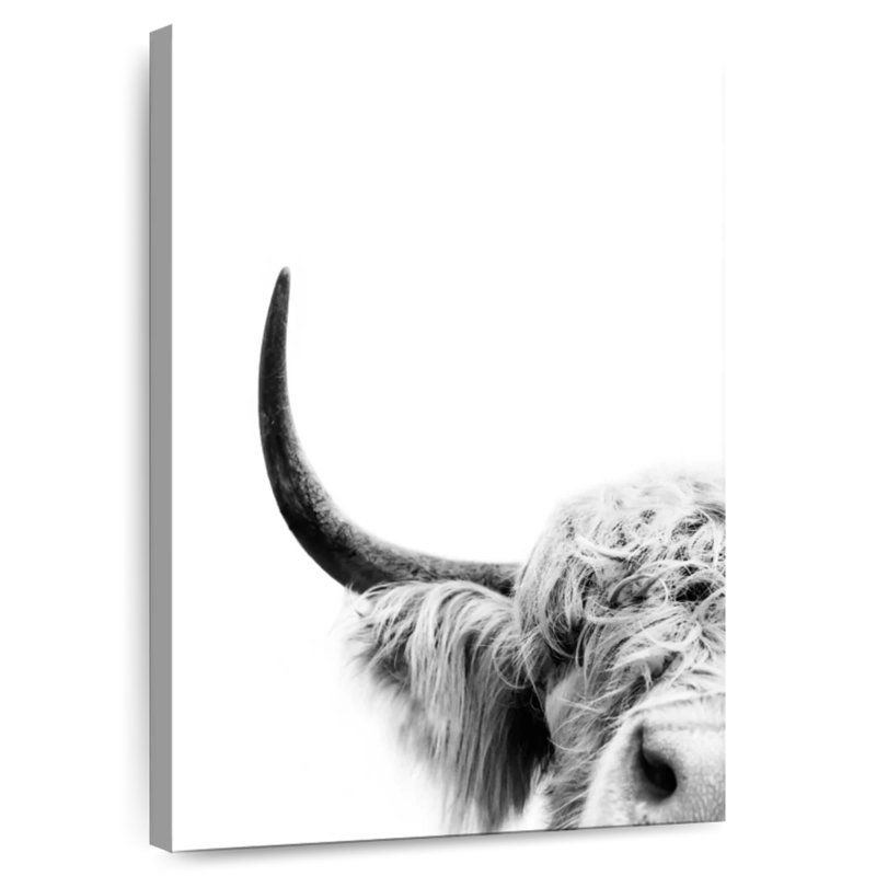 Brampt Peeking Cow II, 24" H x 16" W