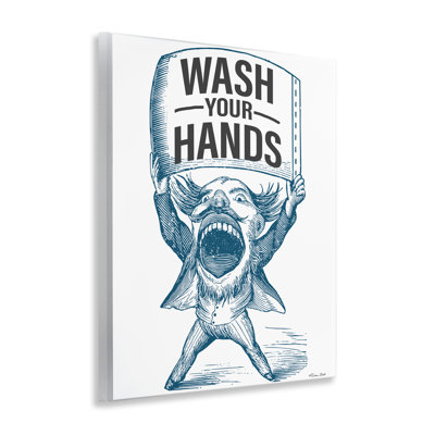 Wash Your Hands Vintage Wall Plaque, design by Susan Ball