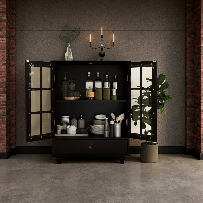 Buffet Minimalist, Noir