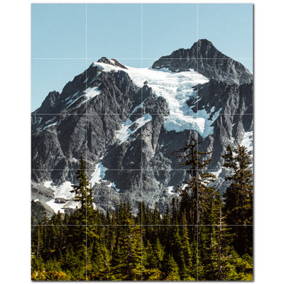 Murale décorative en céramique 4,25 po x 4,25 po