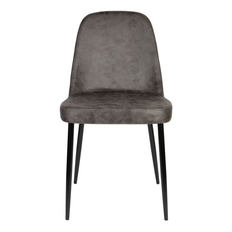 Alana 20'' H Upholstered Side Chair, Anthracite