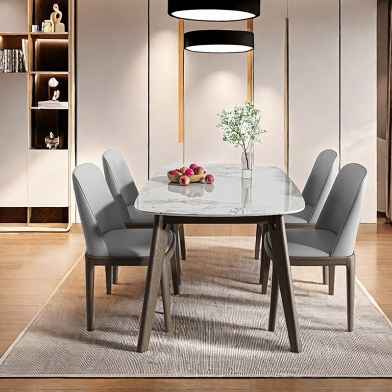 Table frittée sophistiquée en bois d'hévéa, H 29,52 po x L 59,05 po x l 35,43 po