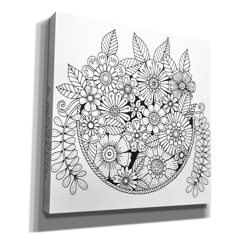 «Spilling Over» par Hello Angel, art mural sur toile, H 37 po x l 37 po x P 1,5 po