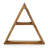 8 Piece Triangle Solid Wood Floating Shelf