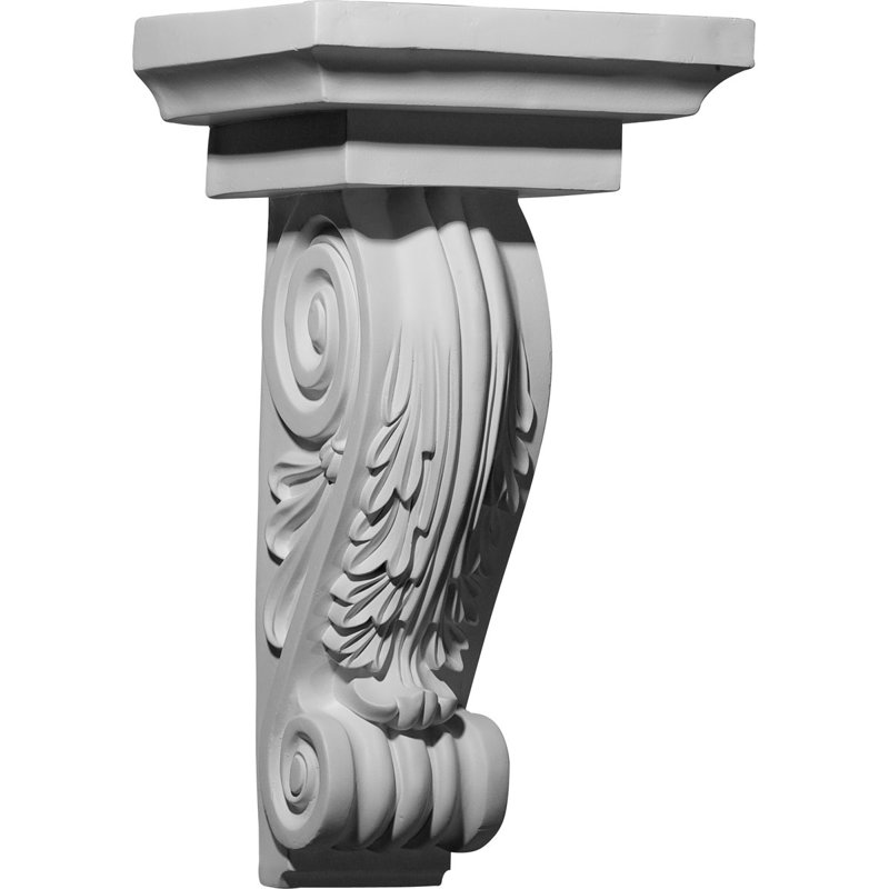 Support / corbeau en uréthane H 10,125 po x l 4,875 po x P 5,5 po