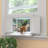 Cat Window Box, Window Catio Universal Cat Window Perch with Waterproof Transparent Top Fits Double Hung Windows 24" to 38.5" Wide, for Sunbathing, Napping & Nature Viewing
