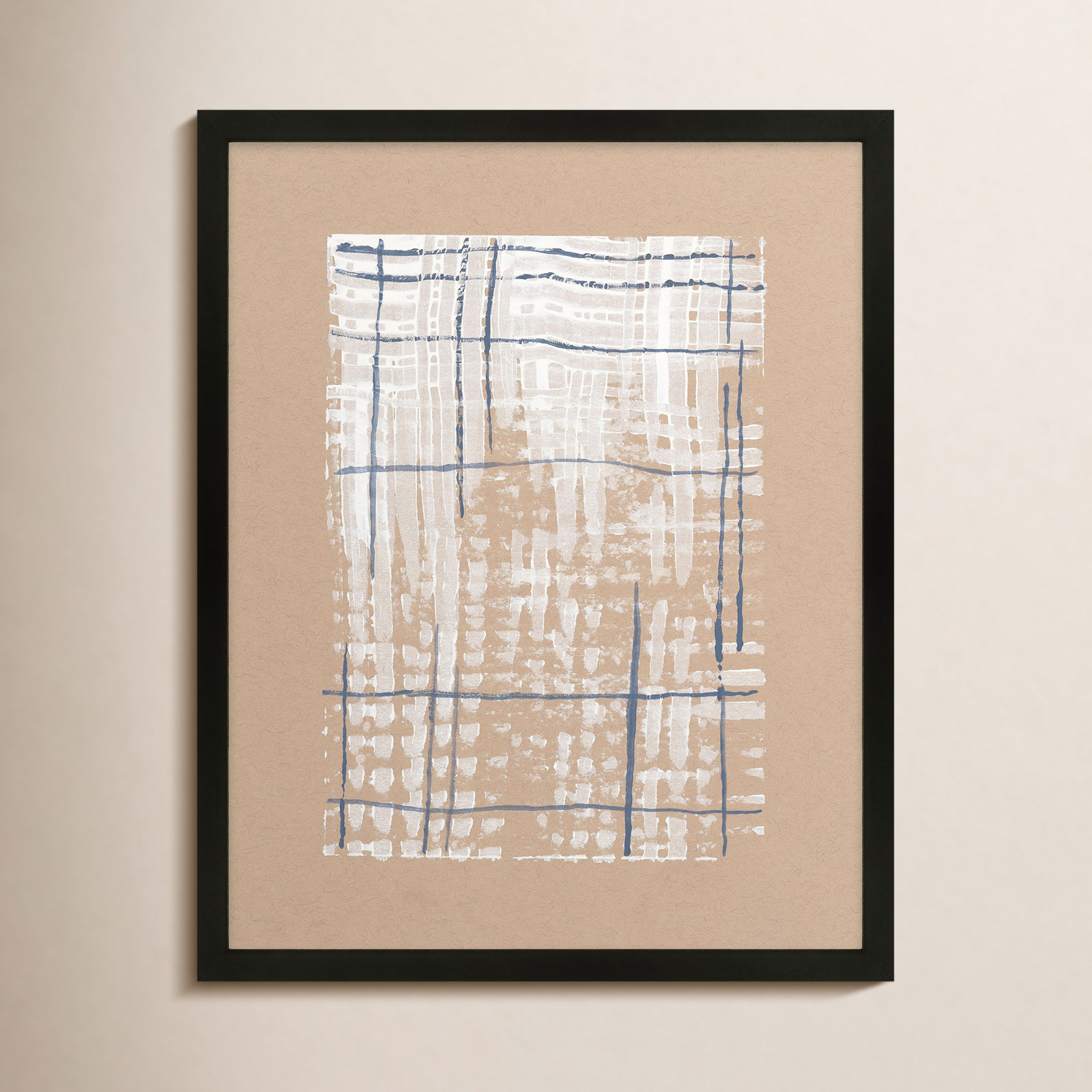 Network by Andrea Stokes, Black Framed, 20" W x 25" H