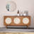 Latitude Run Towaoc 58" Wide Modern Walnut Effect Cabinet Sideboard Furniture with Wooden Storage
