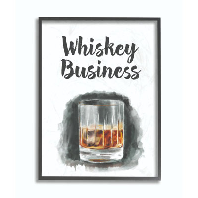 " Whiskey Business Bar Kitchen Drawing "