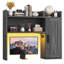Étagère de bureau en bois avec rangement intégré, poste de recharge et rétroéclairage DEL-28427058