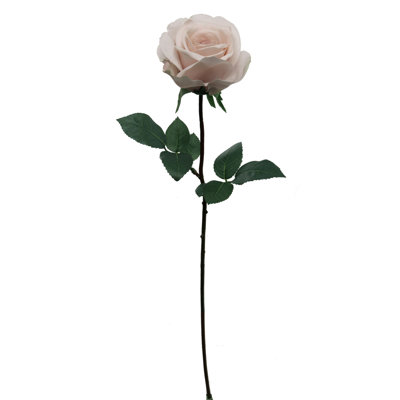 27'' Real Touch Mauve Rose – 4'' Bloom Faux Flower Stem