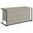 Brisley Whitewashed Grey And Gunmetal Sled Base Office Desk