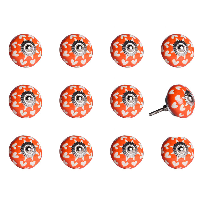 Hand Painted 1 1/2" Diameter Round Knob
