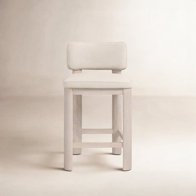 Paloma Leather Upholstered Counter Stool