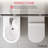 Elongated Floor-mounted Bidet With Faucet Included, Manual Hygiene Cleaning For Bathroom