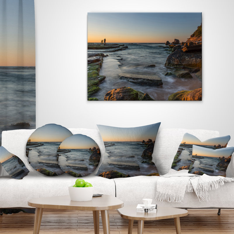 Coussin lombaire seascape au-dessus de mer sydney