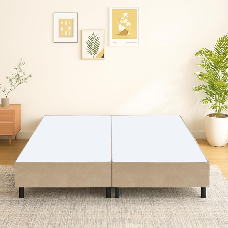 Grand sommier tapissier 30 po x 80 po, en velours, entièrement assemblé et robuste