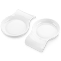 GDCZ Porcelain Spoon Rest - Large Spoon Holder Utensil Rest for Kitchen  Counter Stove Top, Dishwasher Safe (White)