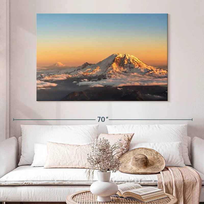 Alvord Winter Cascade Range, 34" H x 51" W