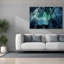 «Northern Lights Aurora Borealis Over Glacier Ice 3» par Epic Portfolio, estampe numérique sur toile-1069829878