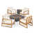 Teak/Dark Gray Frame / Beige Cushion selected