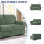2 Seater Stretch Separate Box Cushion Loveseat Slipcover-2031176524