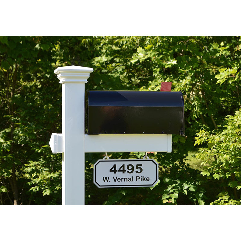 Personalized Post Mounted Mailbox, Yes