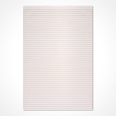Modern/Striped Beige Machine Washable Non-Slip Area Rug