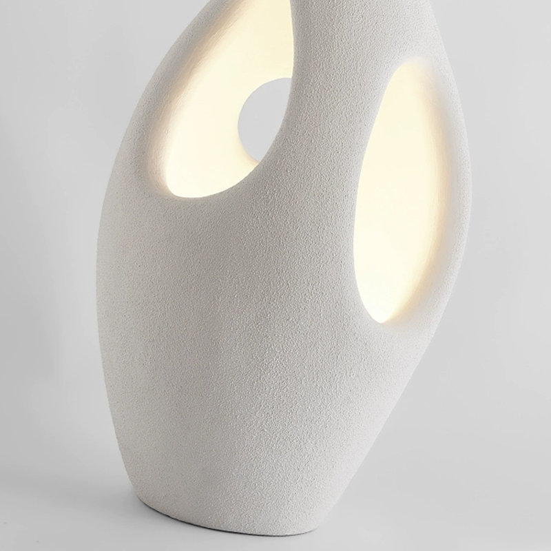 White High-Density Foam Free Form Floor Lamps