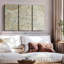 «Monuments of Paris Map Blue» sur toile-1672101135