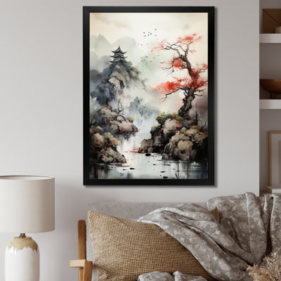 " Asian Art Samurais Landscape I "