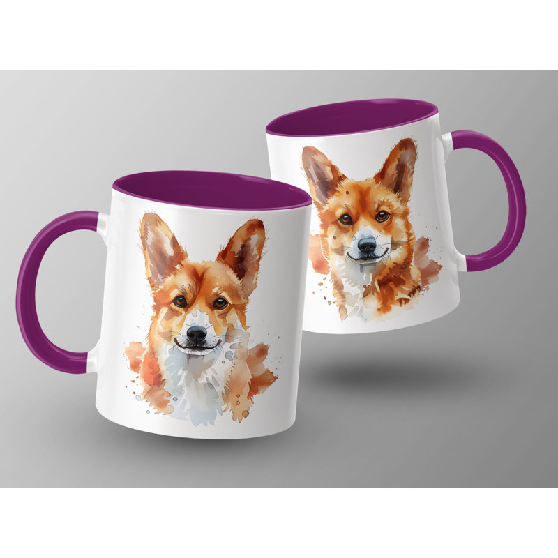 Ceramic Coffee Mug, 1, Purple