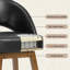 360° Rotating Hollow Back Bar Stool, Made Of Rubberwood With A Load-Bearing Capacity Of 160 KG-913825270