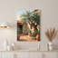 Olive Tree and Stone Cottage, reproduction d'art sur toile tendue sur toile, ensemble de 1-465831089