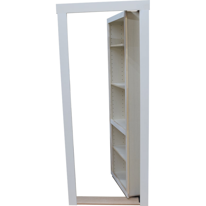 Paint Grade Pine Bookcase Door, Unfinished, Inswing Right, 30" x 80"