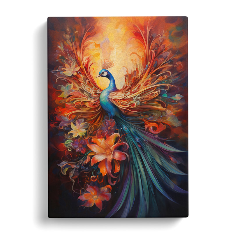 Bird Of Paradise Expressionism - Print, 50cm H x 35cm W x 3cm D