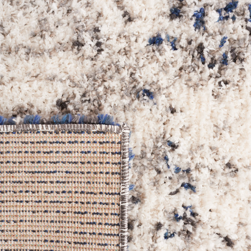 Mertens Abstract Machine Woven Area Rug, Rectangle 8' x 10'