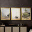 "Vintage Nautical Print", impression sur toile encadrée sur toile - 3 pièces-1874353454-1874353450
