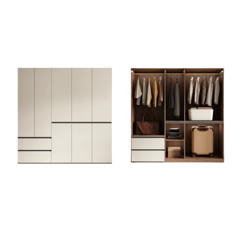 Simple Solid Color Wardrobe, 78.74" H x 78.74" W x 23.62" D