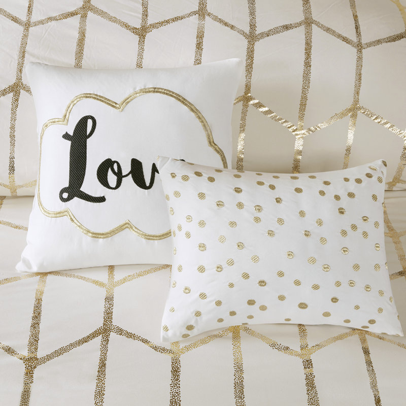 Soft Microfiber Bedding Sets Twin Xl, Modern Metallic Comfort For Home