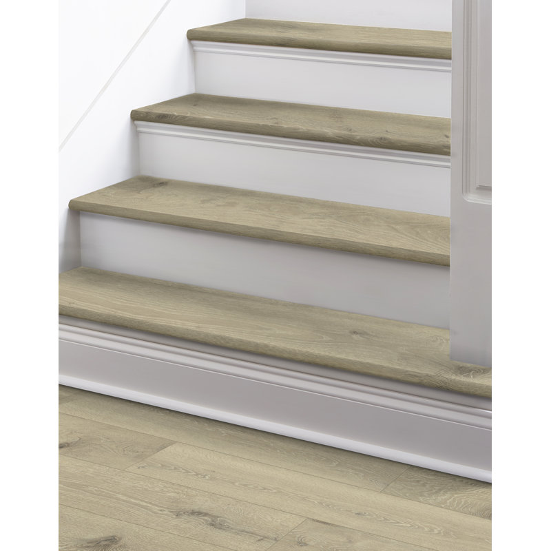 Almond Prefinished Waterproof Vinyl Stair Nose Trim