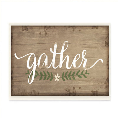 «Gather Textured Family Word», impression sur toile tendue