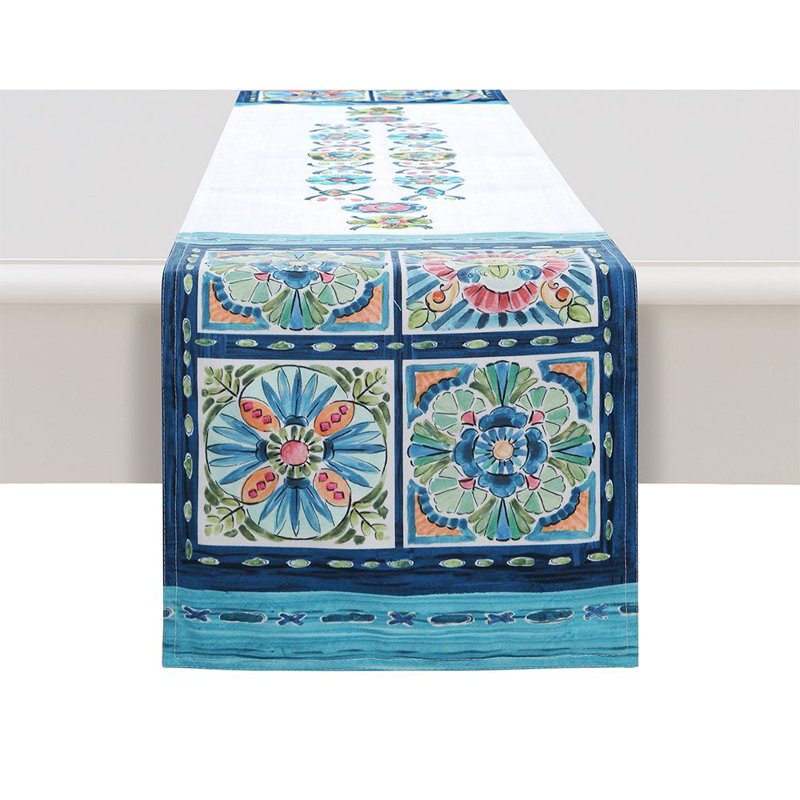 Chemin de table floral, 13 po x 90 po