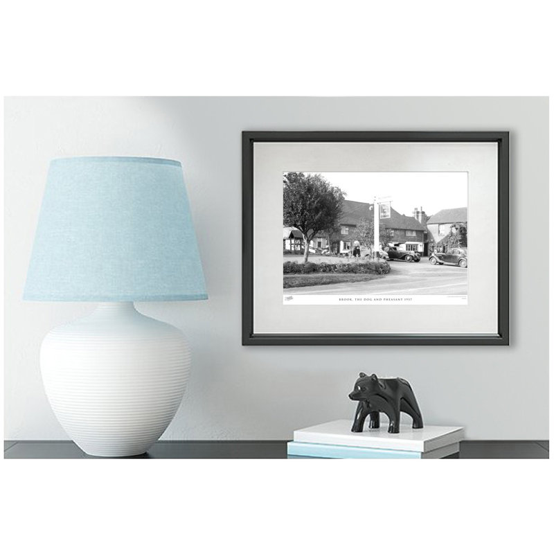 Brook, The Dog And Pheasant 1957 by Francis Frith - Single Picture Frame Print, 28cm H x 36cm W x 2.3cm D