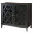 Black Console Table with Shelf Inside