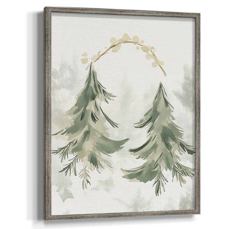 «Christmas Holiday Art» CECLXVII, reproduction d'art encadrée - bois massif, H 30 po x l 24 po