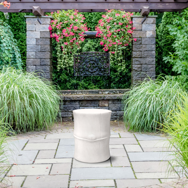 Perpetual Garden Stool, Ivory White